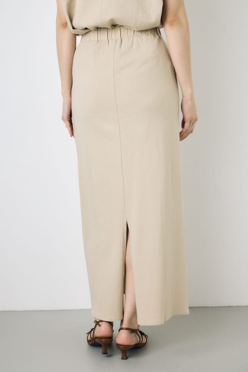 【GOLDEN PRICE 5/1(金)8:59までの特別価格】Iラインカットロングスカート BEG S