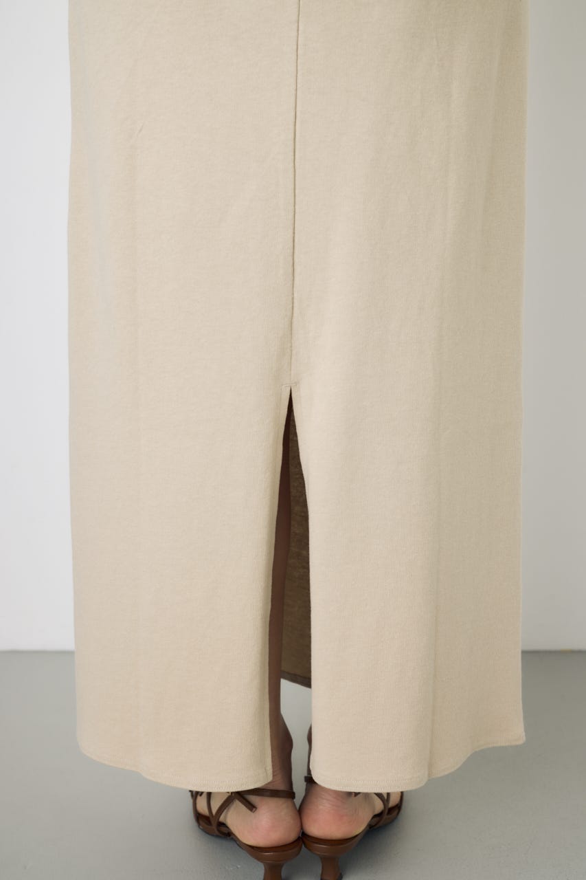 【GOLDEN PRICE 5/1(金)8:59までの特別価格】Iラインカットロングスカート BEG S