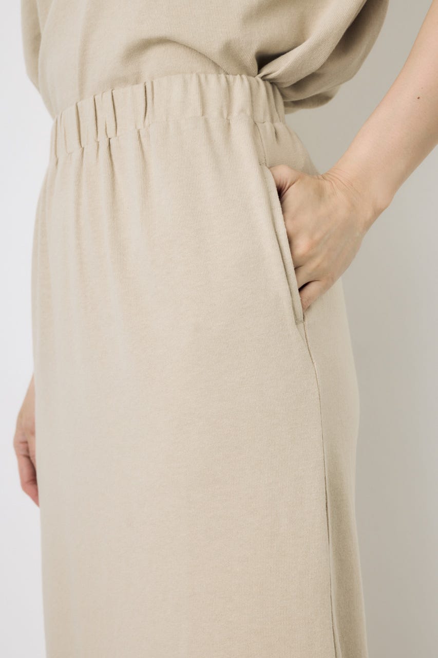 【GOLDEN PRICE 5/1(金)8:59までの特別価格】Iラインカットロングスカート BEG S