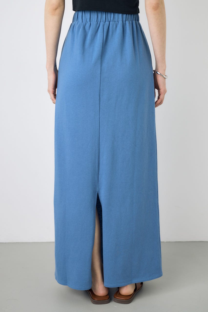 【GOLDEN PRICE 5/1(金)8:59までの特別価格】Iラインカットロングスカート BLU S