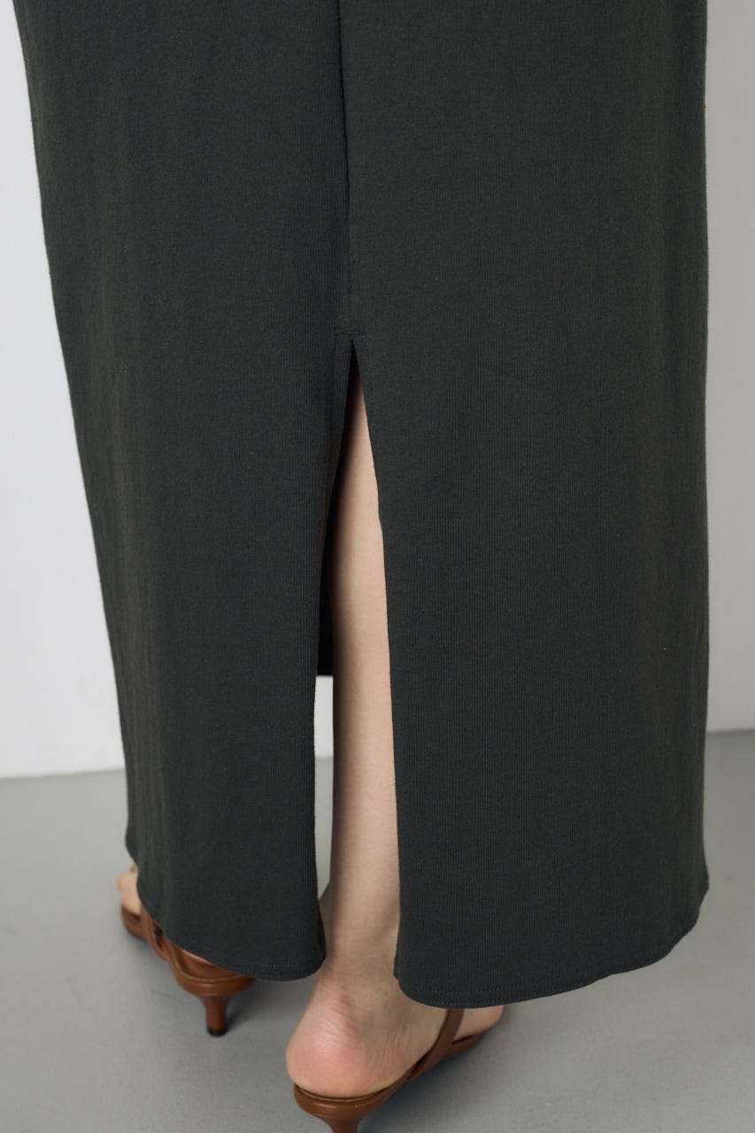 【GOLDEN PRICE 5/1(金)8:59までの特別価格】Iラインカットロングスカート L/BLK M