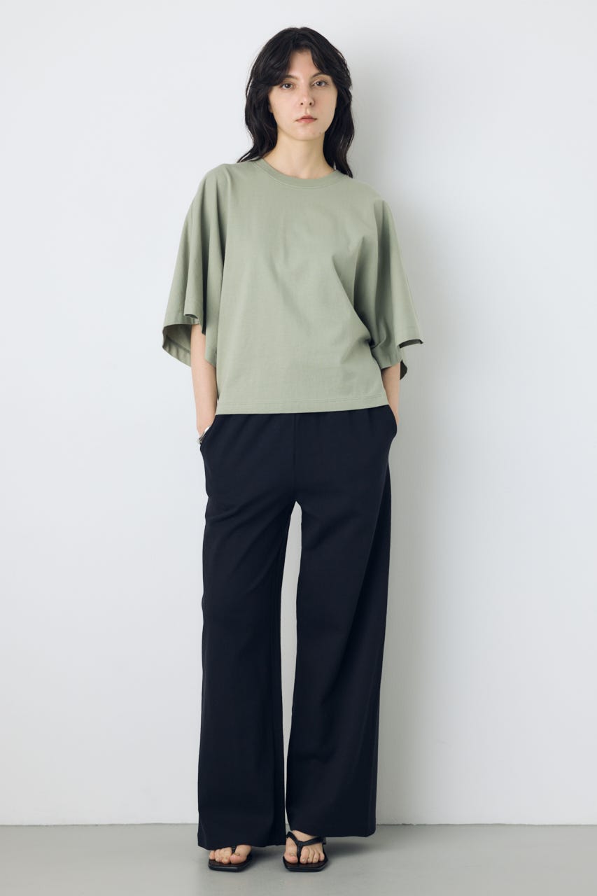 カットワイドパンツ BLK M