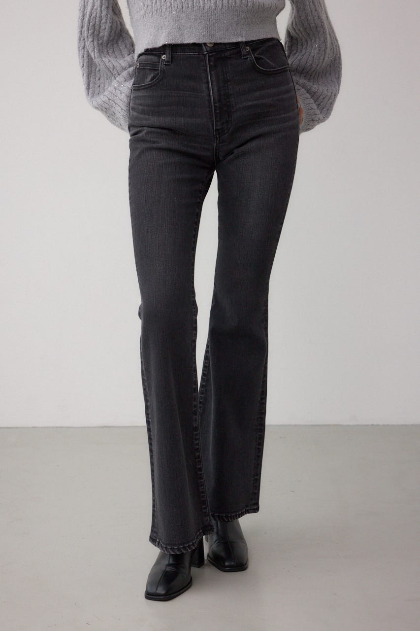 AZUL DENIM フレアデニム L/BLK L