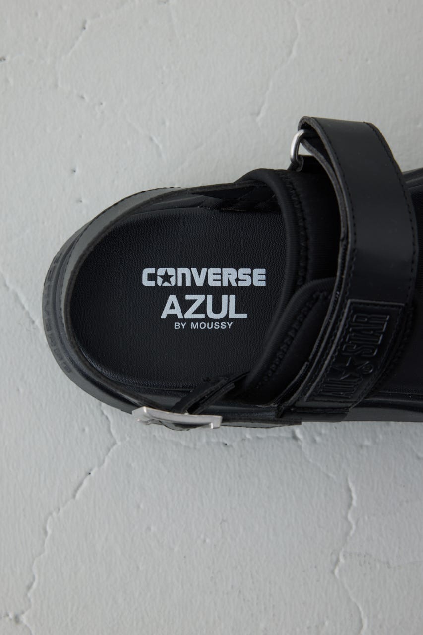 【CONVERSE×AZUL】チューイースポーツサンダル BLK 25.0cm