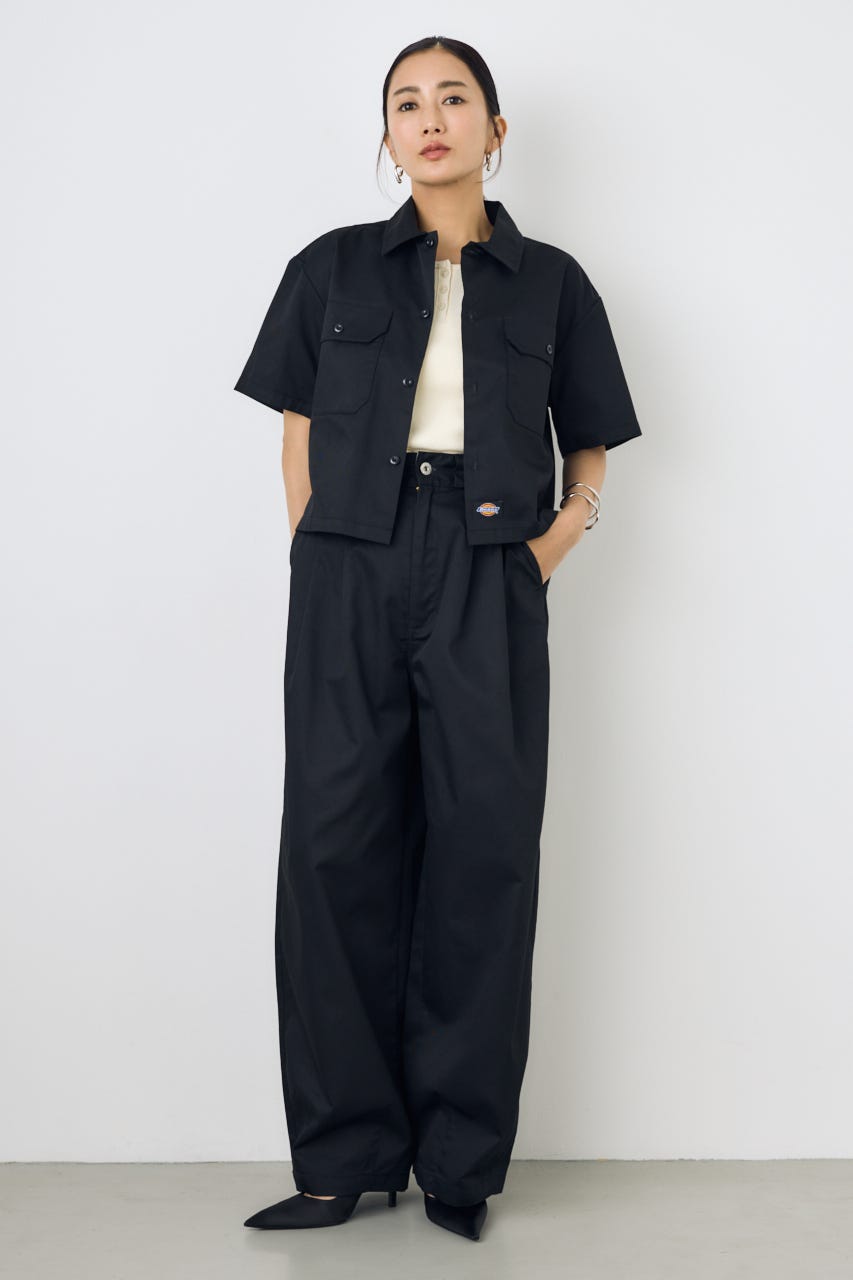 【Dickies（R）×AZUL】カーブパンツ BLK M