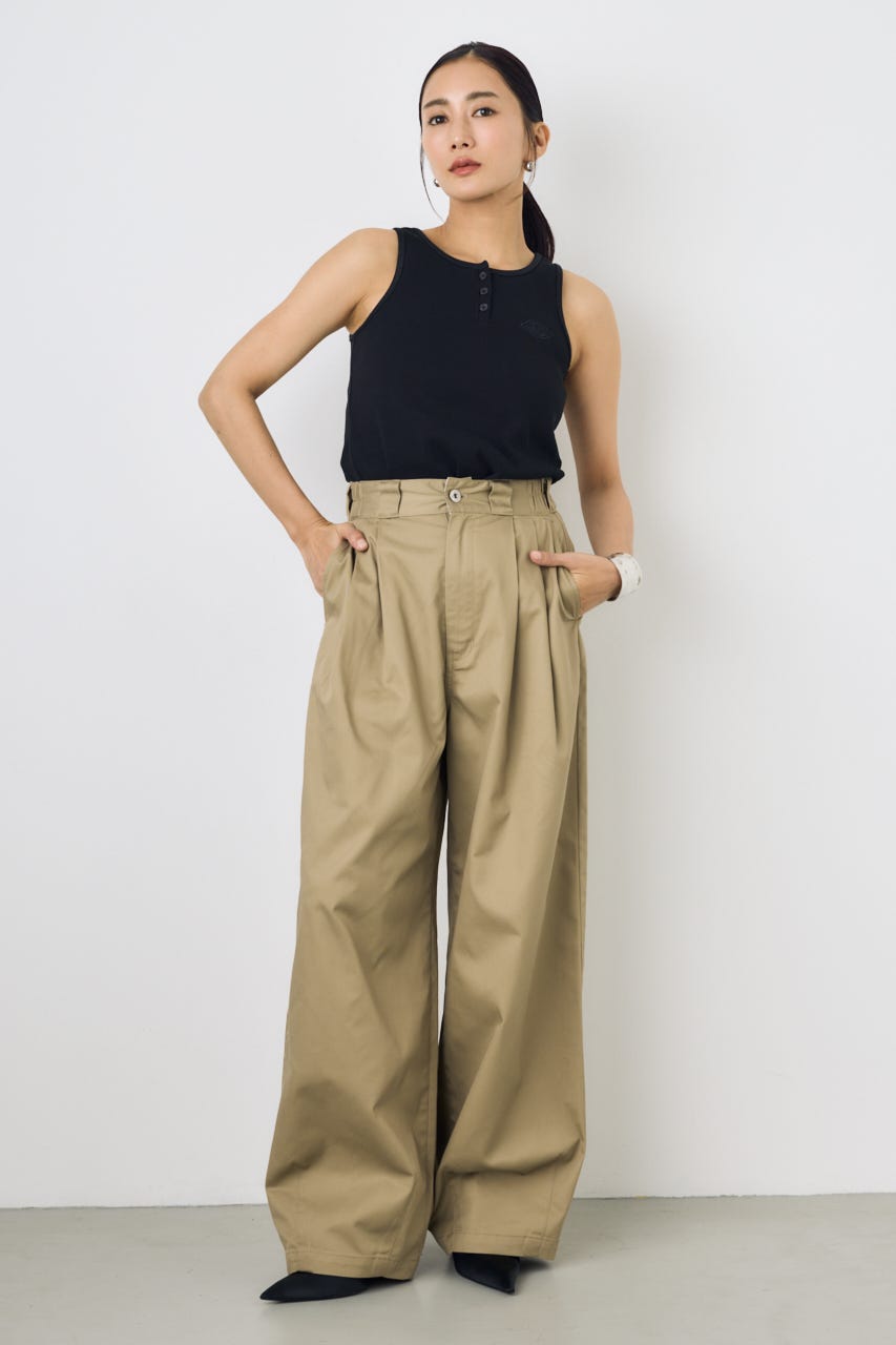 【Dickies（R）×AZUL】カーブパンツ KHA M