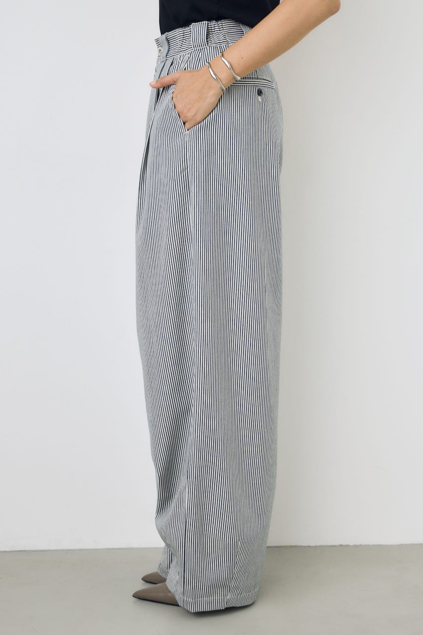 【Dickies（R）×AZUL】カーブパンツ Stripe S