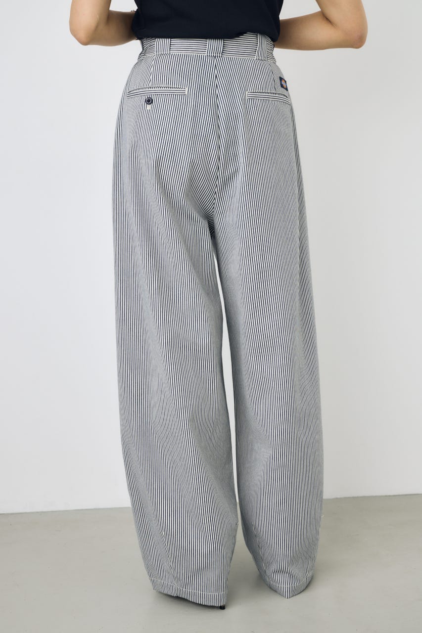 【Dickies（R）×AZUL】カーブパンツ Stripe S