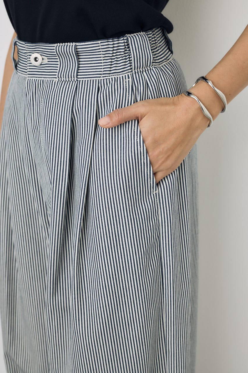 【Dickies（R）×AZUL】カーブパンツ Stripe S