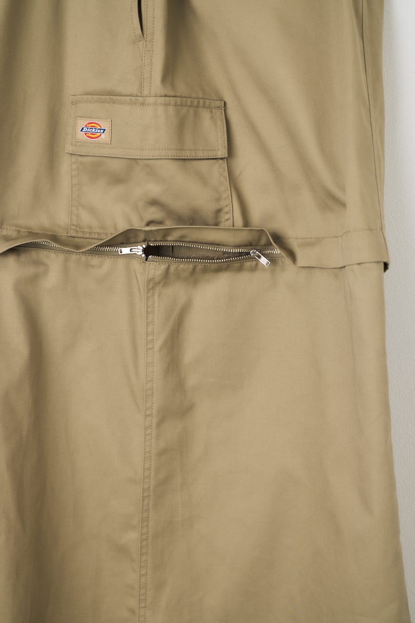 【Dickies（R）×AZUL】カーゴスカート KHA M