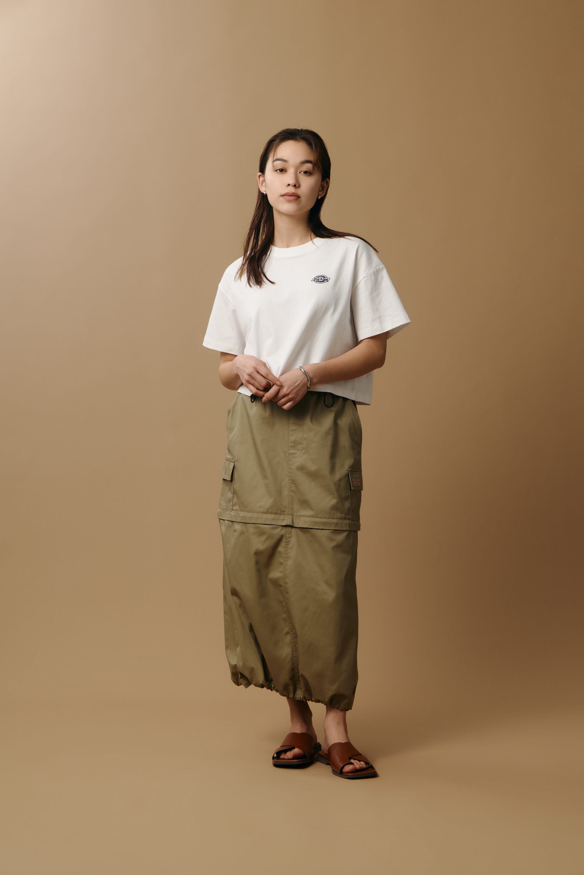 【Dickies（R）×AZUL】カーゴスカート KHA M
