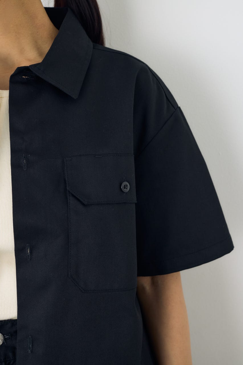 【Dickies（R）×AZUL】ワークシャツ BLK S