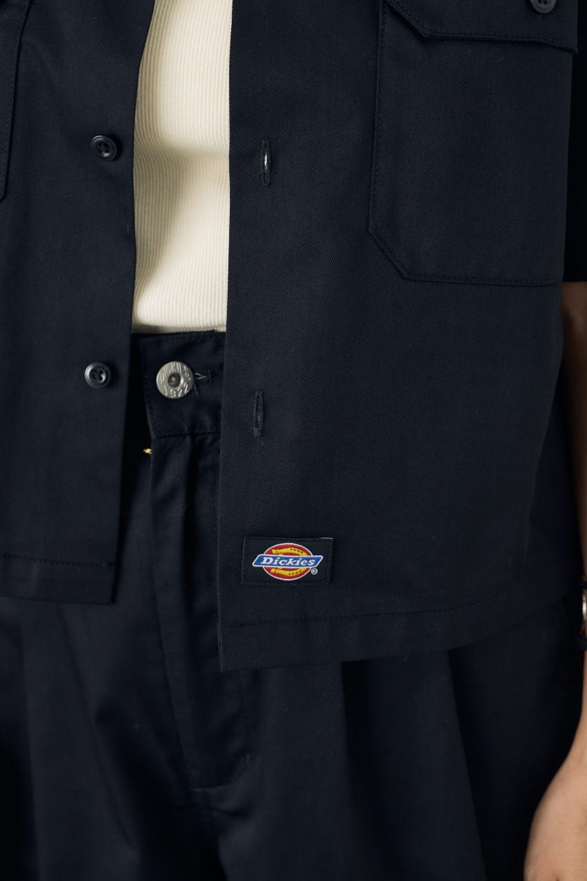 【Dickies（R）×AZUL】ワークシャツ BLK S