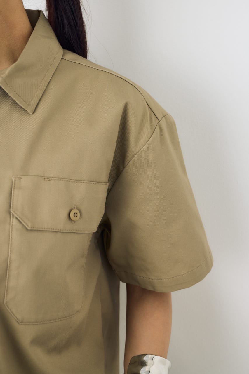 【Dickies（R）×AZUL】ワークシャツ KHA M