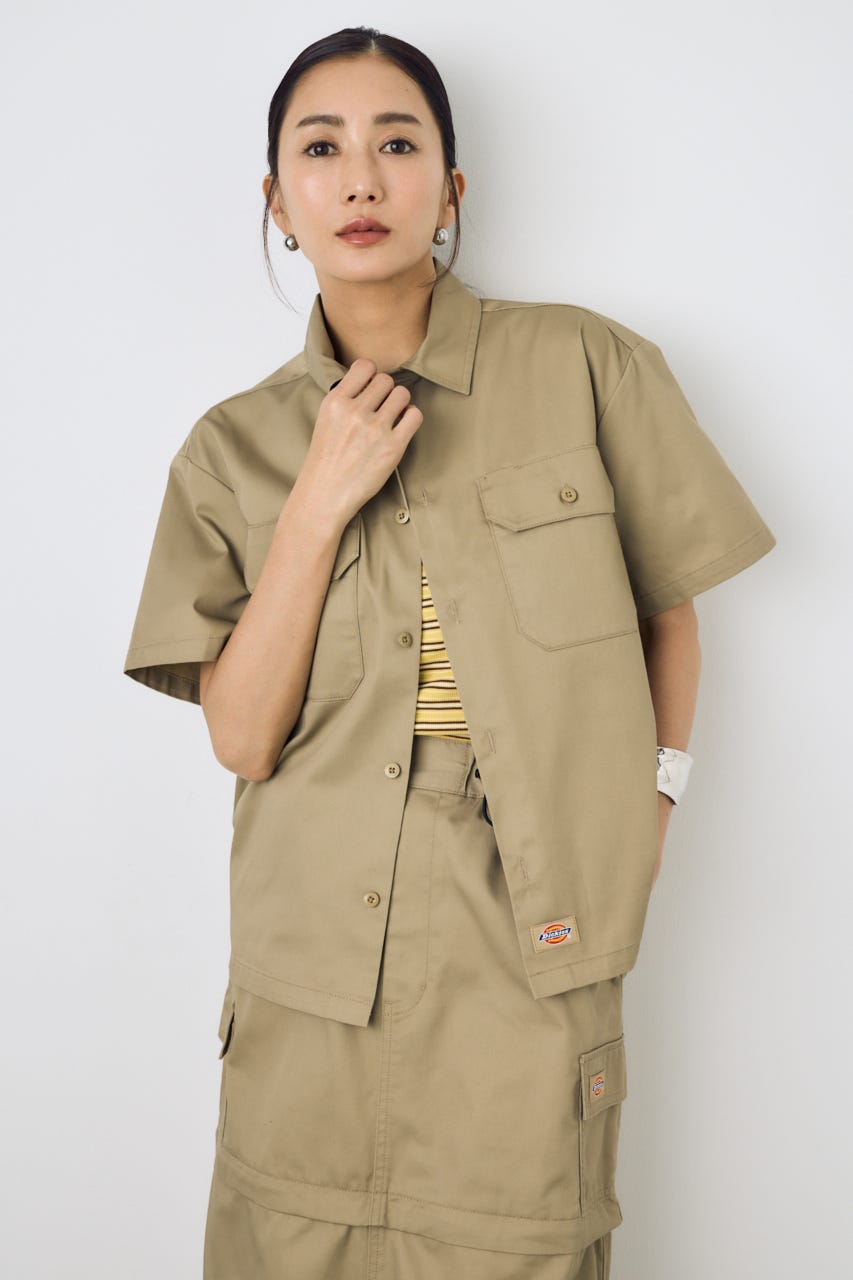 【Dickies（R）×AZUL】ワークシャツ KHA M