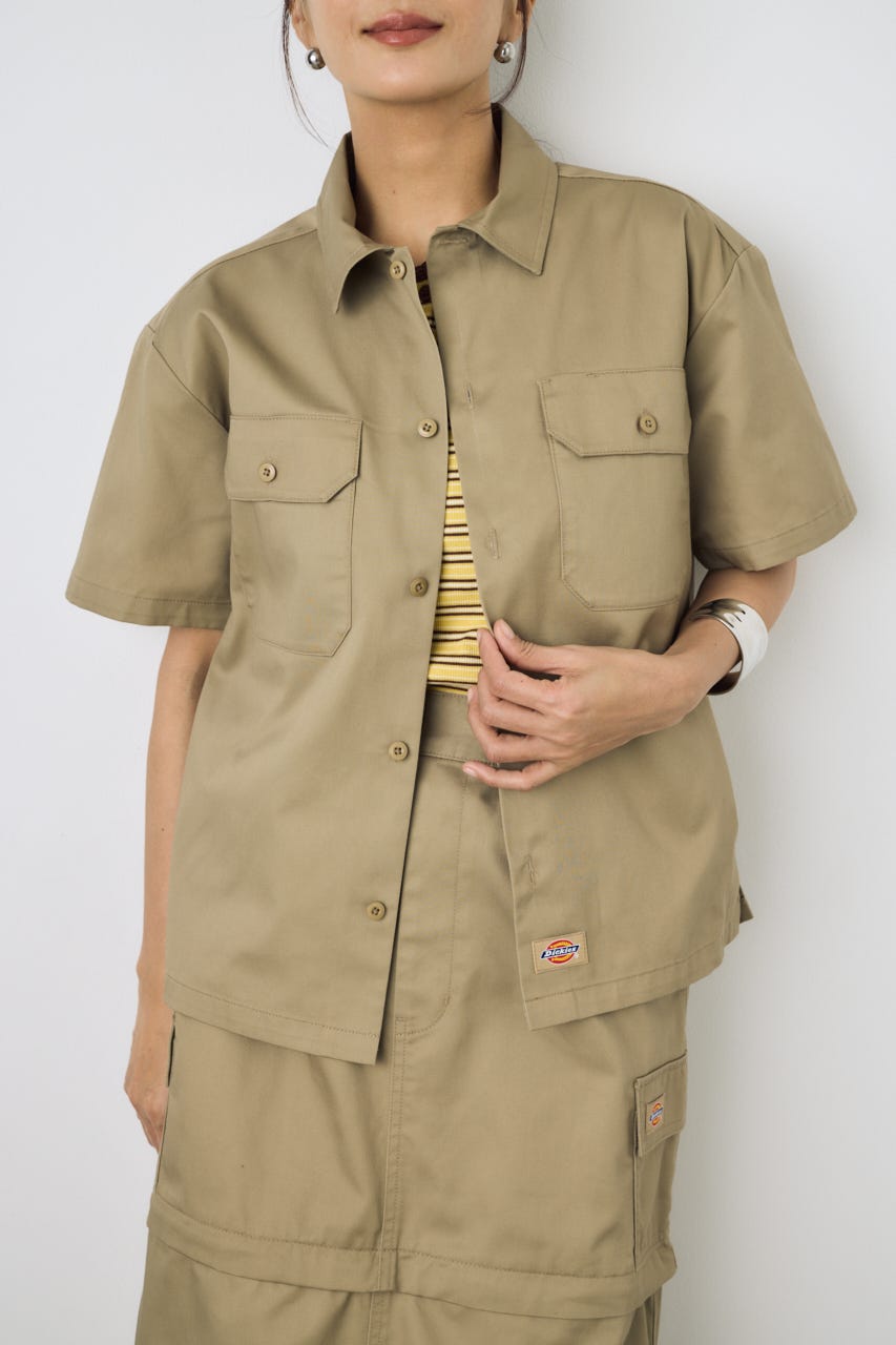 【Dickies（R）×AZUL】ワークシャツ KHA M