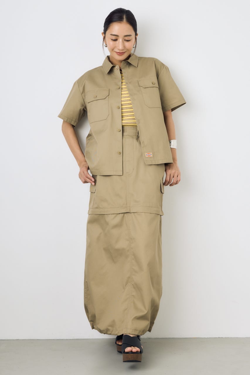 【Dickies（R）×AZUL】ワークシャツ KHA M