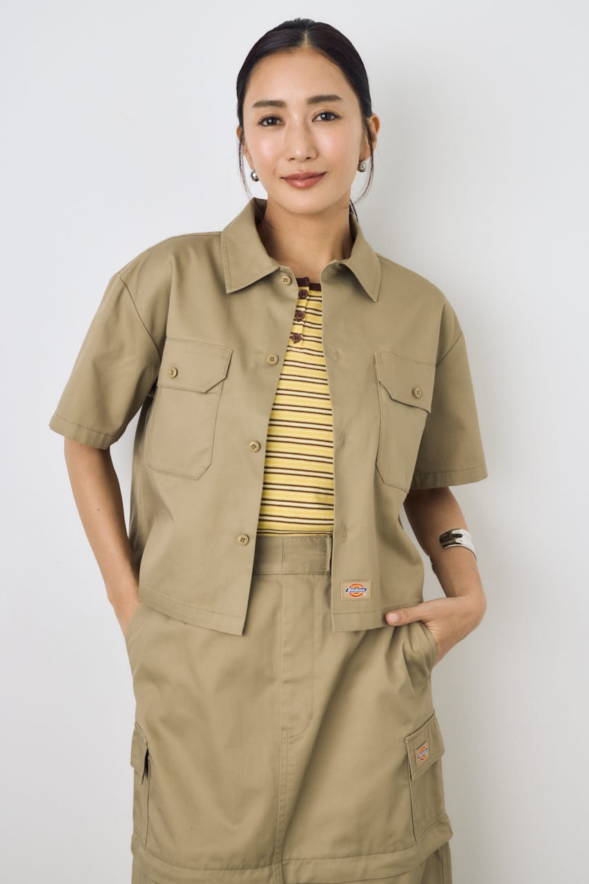 【Dickies（R）×AZUL】ワークシャツ KHA M