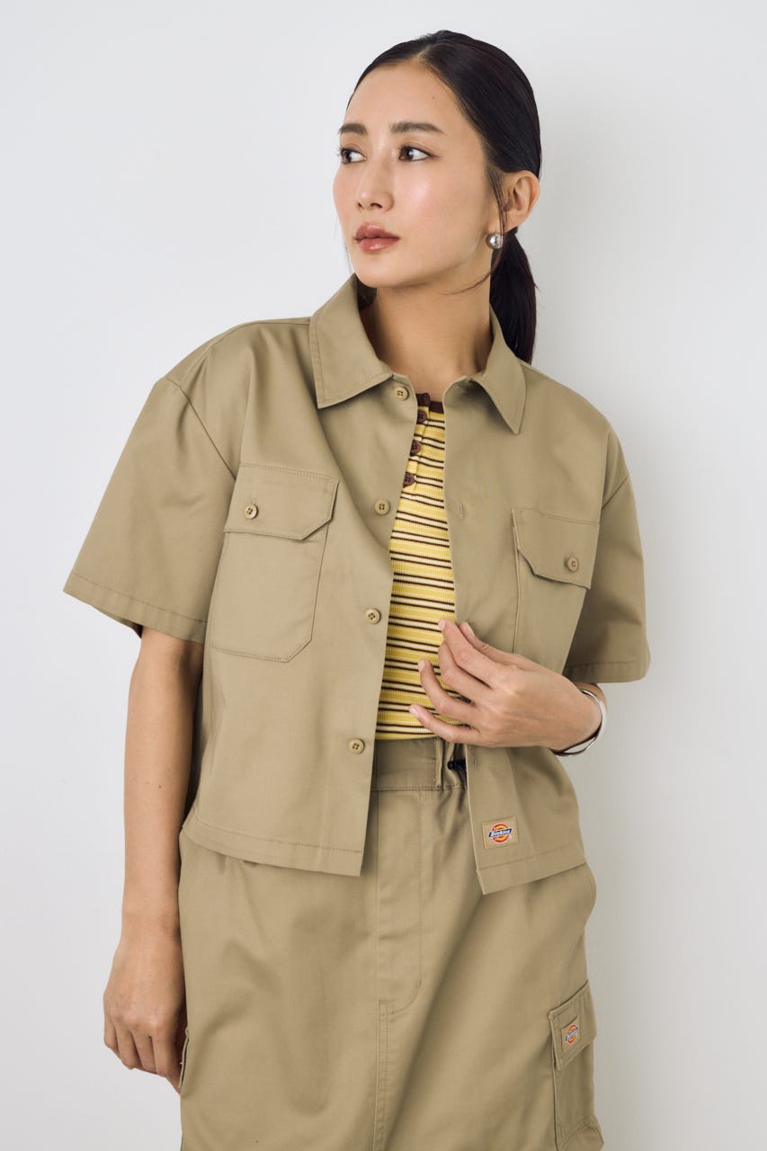 【Dickies（R）×AZUL】ワークシャツ KHA M