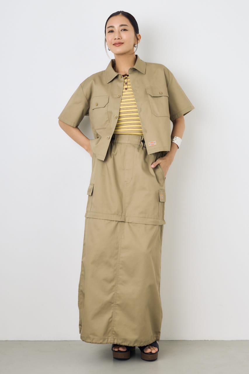 【Dickies（R）×AZUL】ワークシャツ KHA M