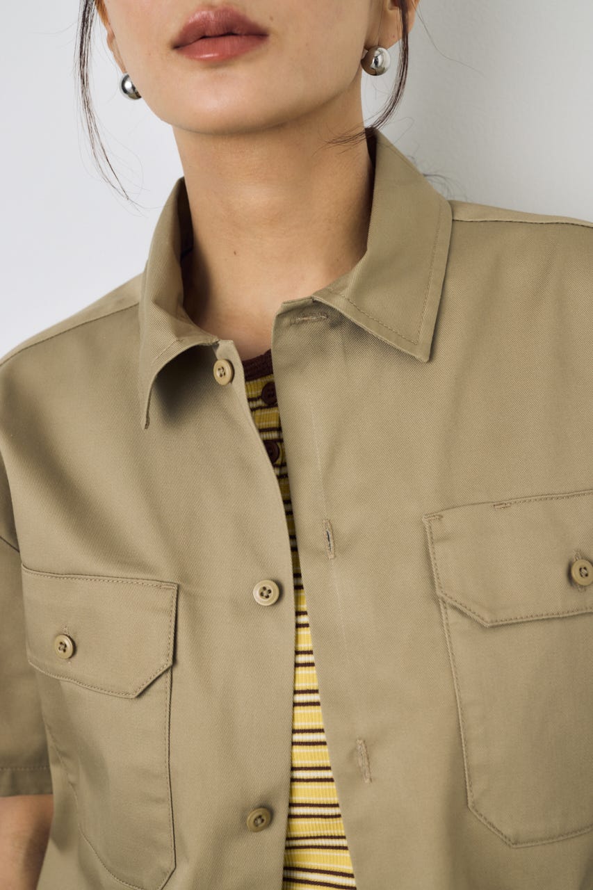 【Dickies（R）×AZUL】ワークシャツ KHA M