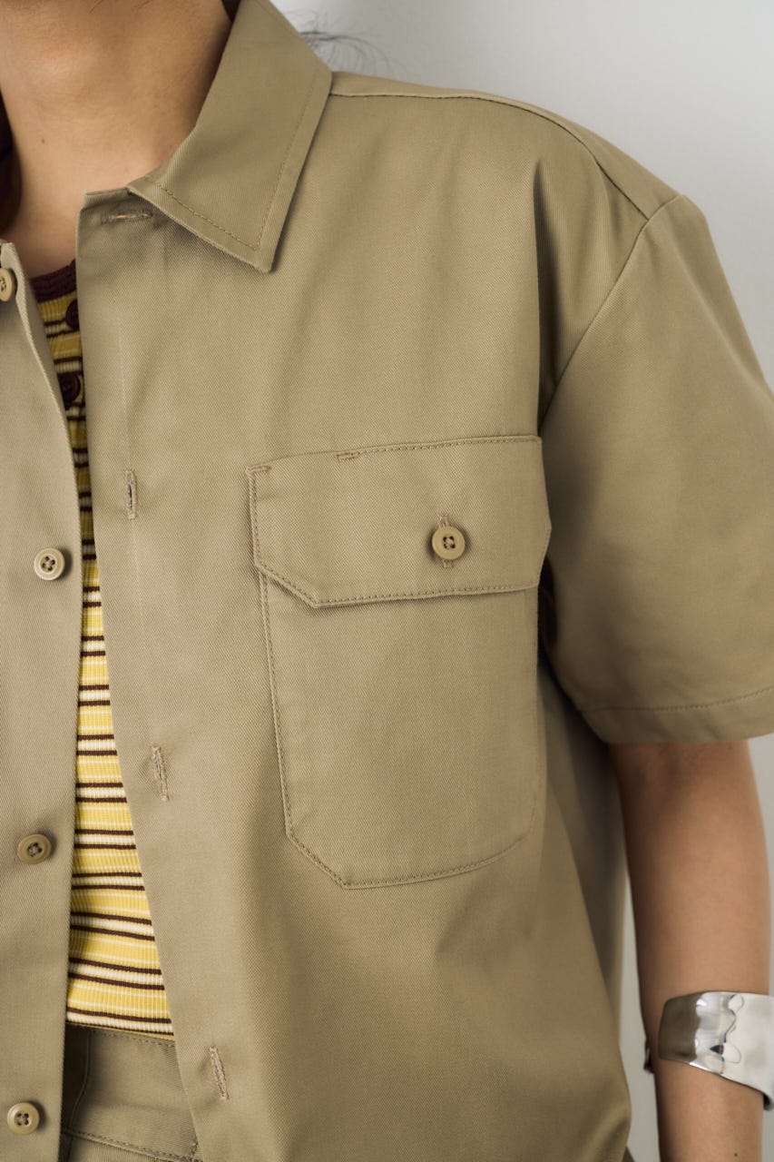 【Dickies（R）×AZUL】ワークシャツ KHA M