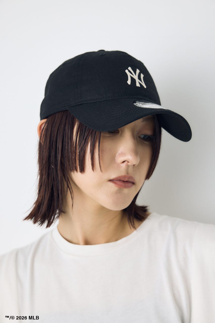 【NEW ERA×AZUL】MLB LINEN CAP BLK FREE