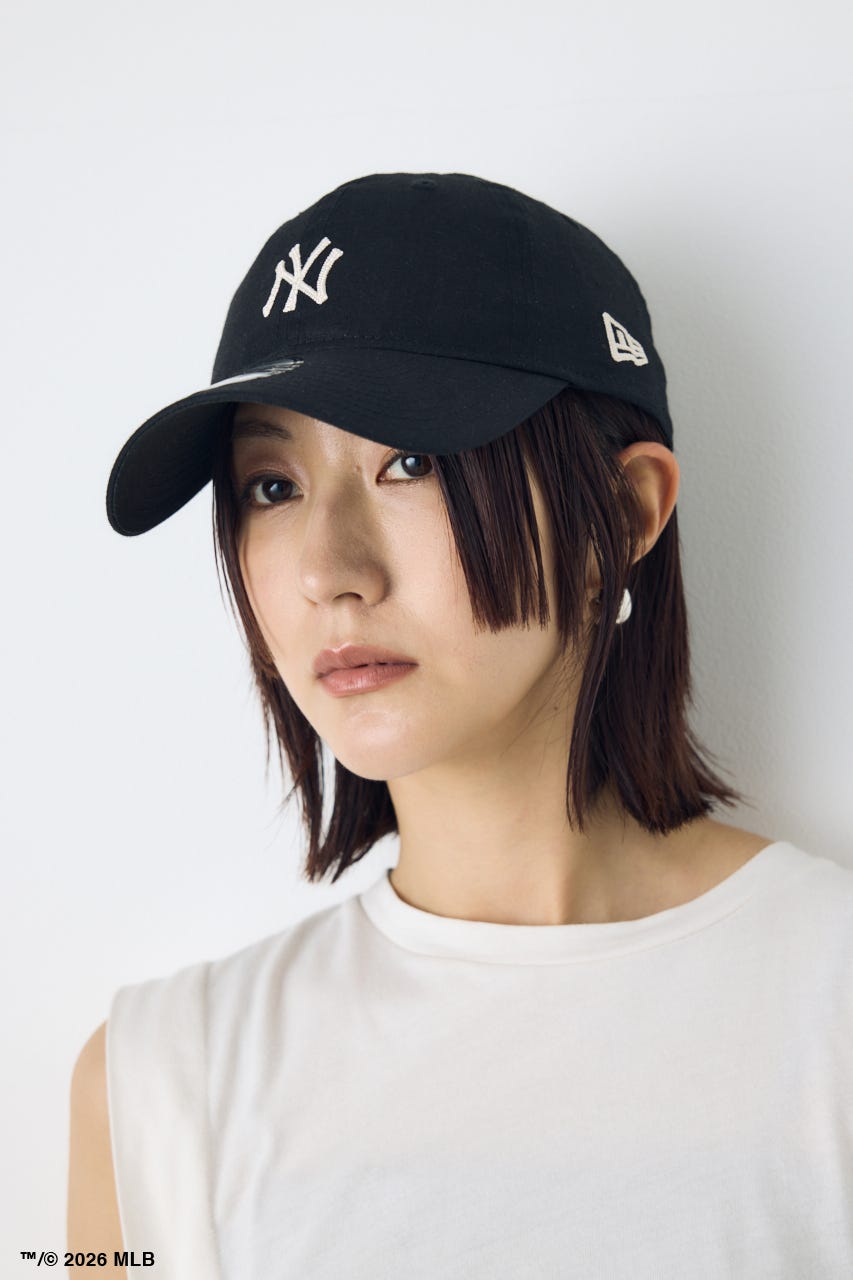 【NEW ERA×AZUL】MLB LINEN CAP BLK FREE