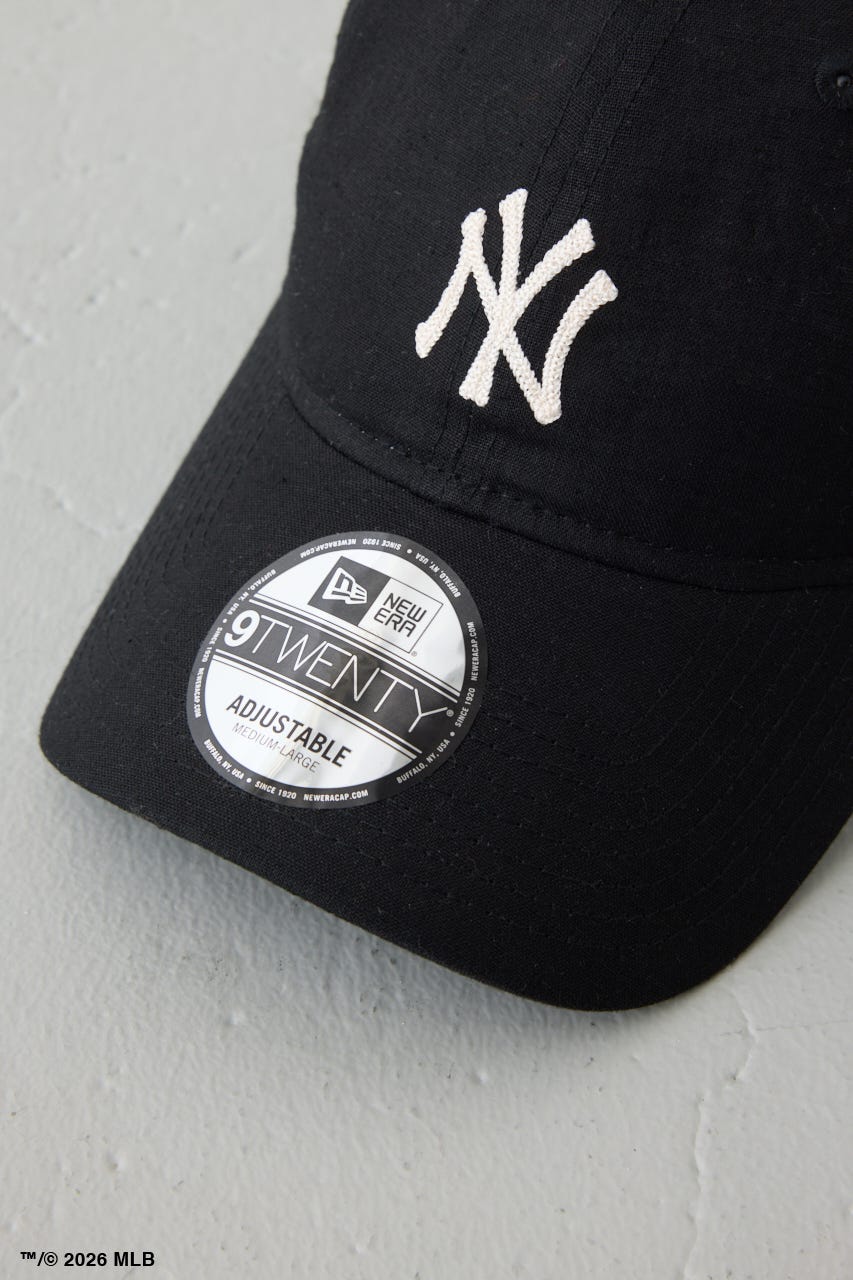 【NEW ERA×AZUL】MLB LINEN CAP BLK FREE