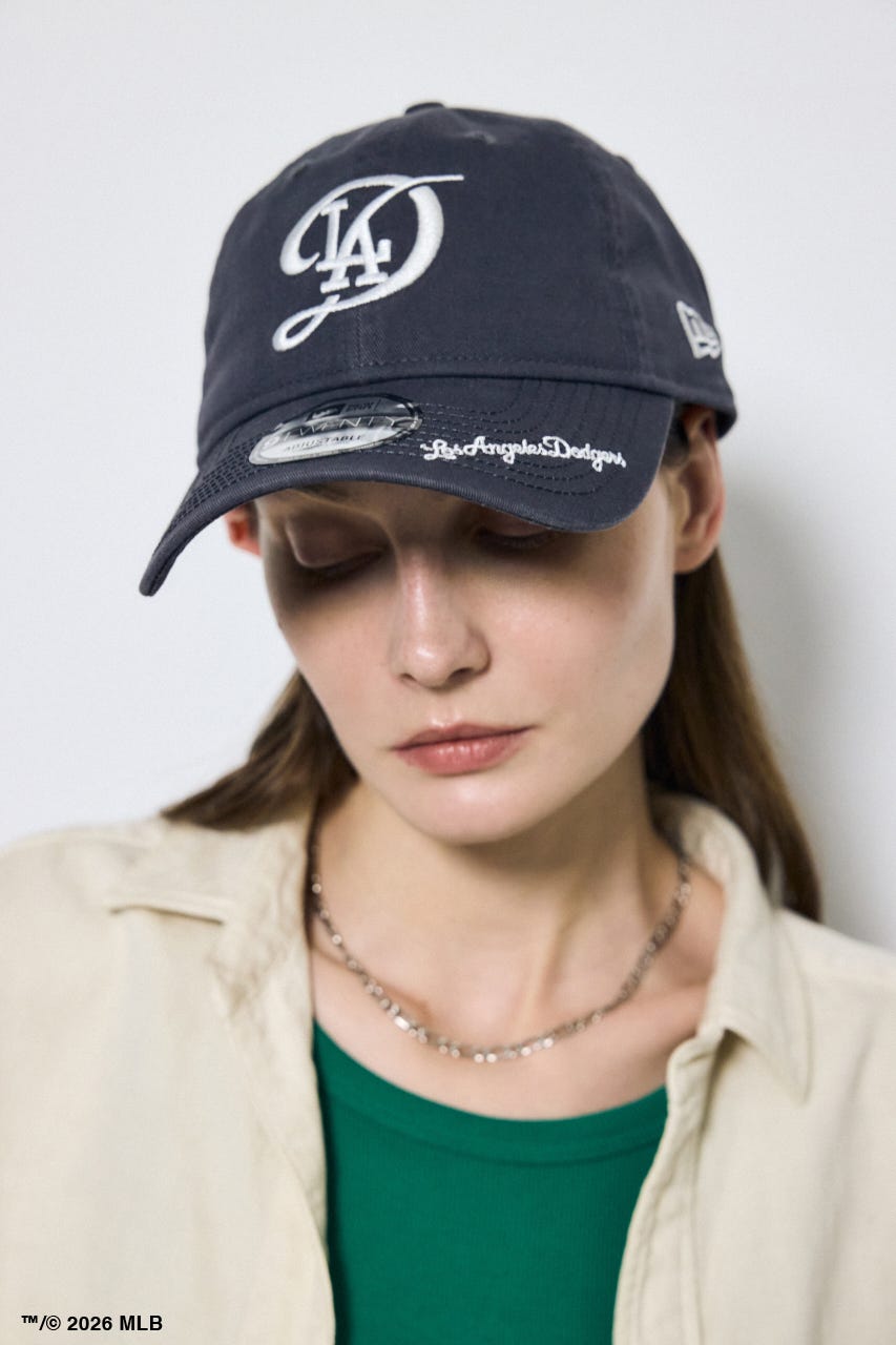 【NEW ERA×AZUL MLB】ロゴキャップ C.GRY FREE