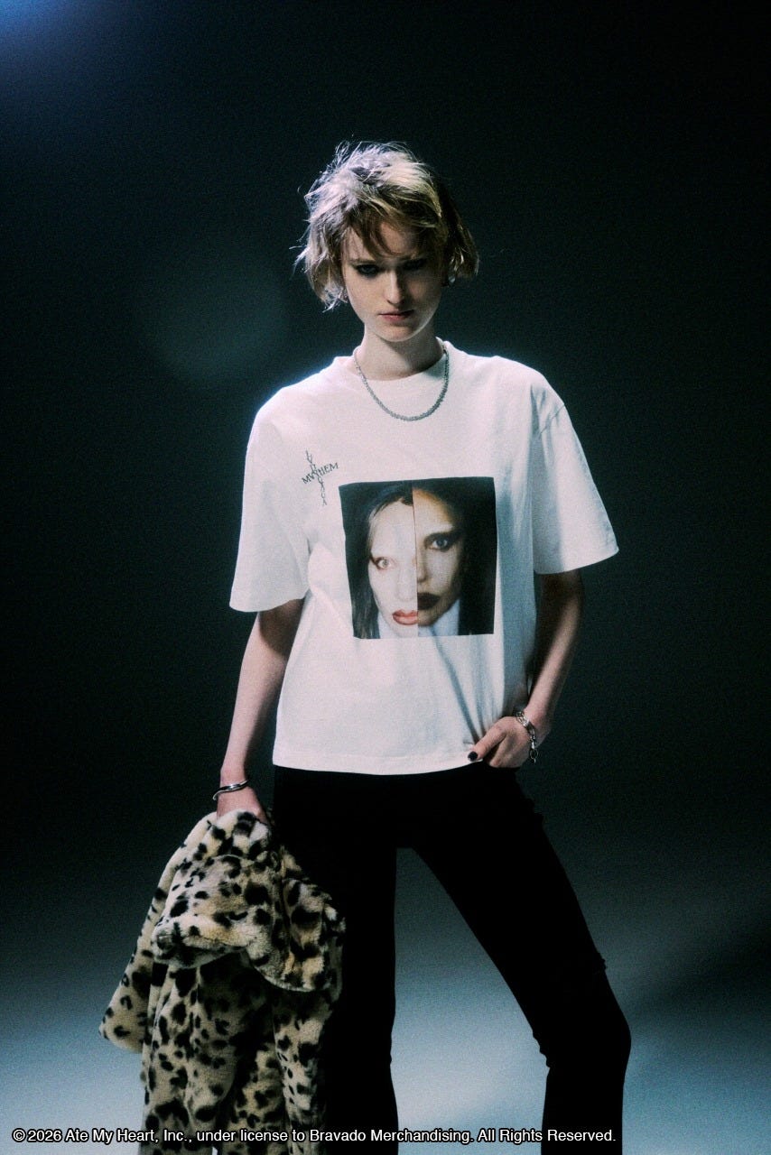 【LADY GAGA】ショートスリーブTEEホワイト O/WHT M