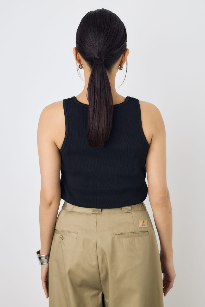 【Dickies（R）×AZUL】ヘンリーネックタンクトップ BLK FREE