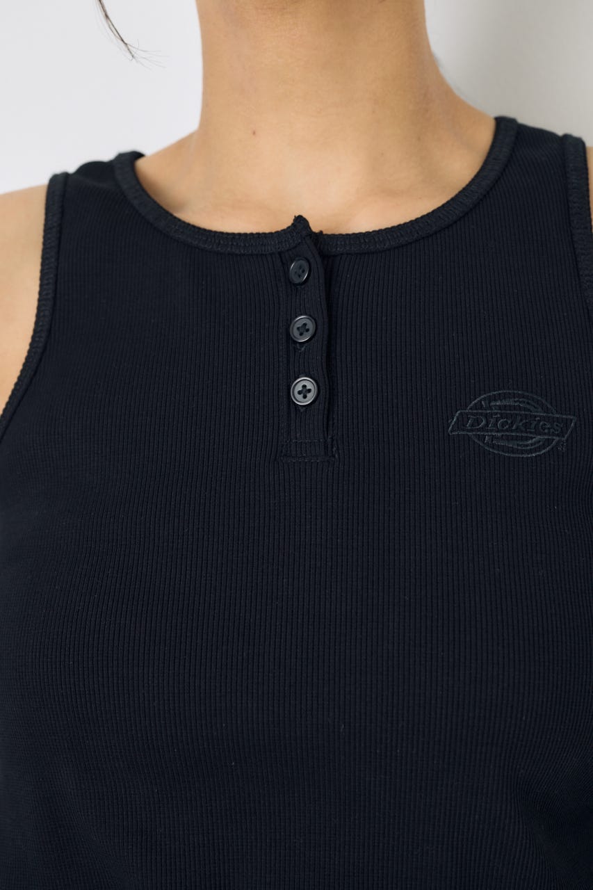 【Dickies（R）×AZUL】ヘンリーネックタンクトップ BLK FREE