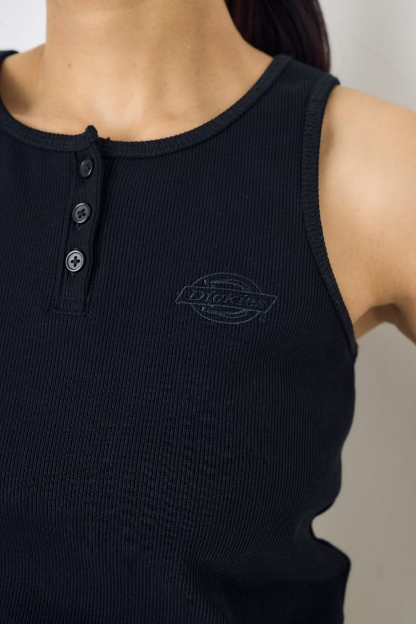 【Dickies（R）×AZUL】ヘンリーネックタンクトップ BLK FREE