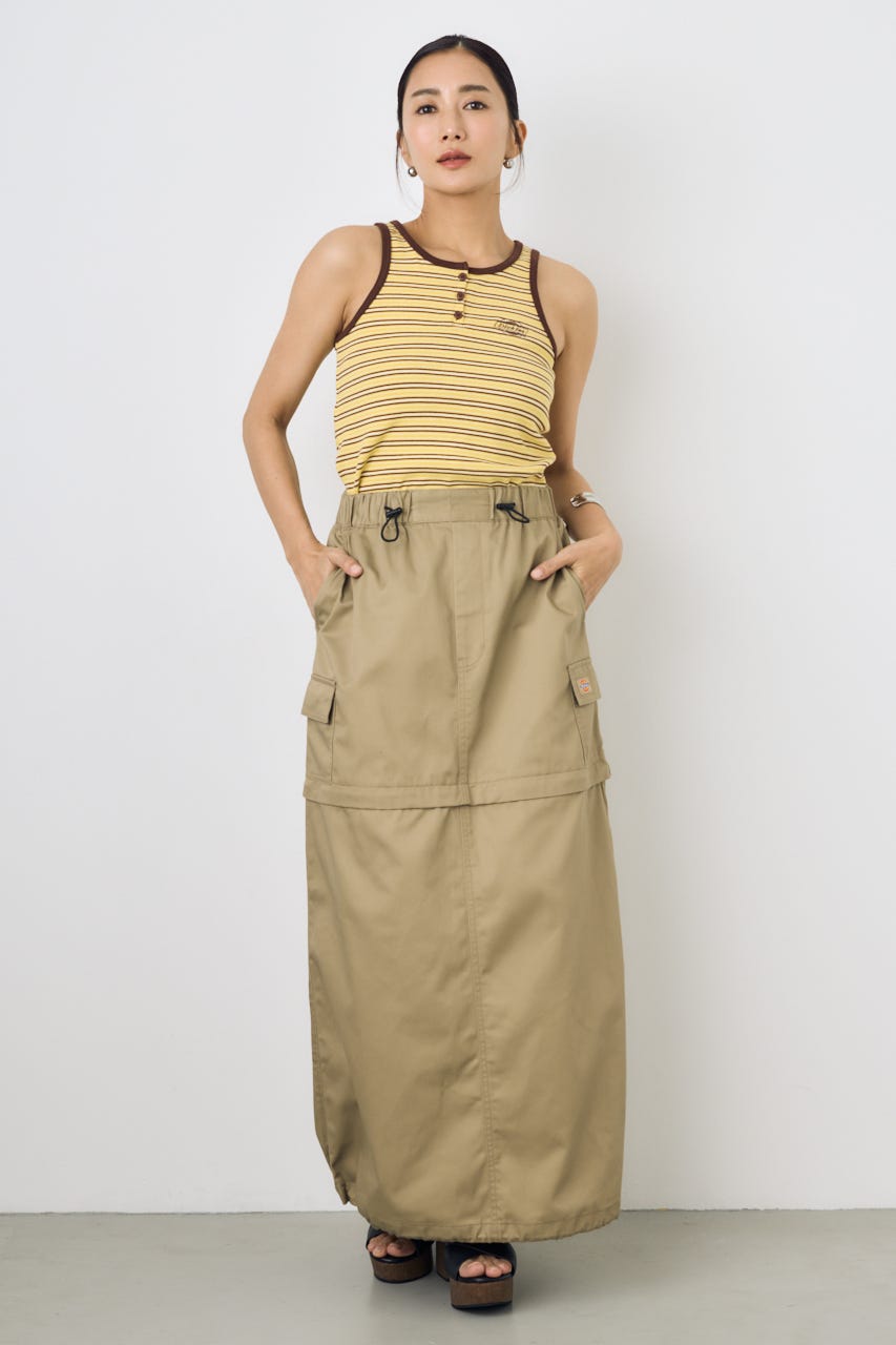 【Dickies（R）×AZUL】ヘンリーネックタンクトップ 柄YEL FREE