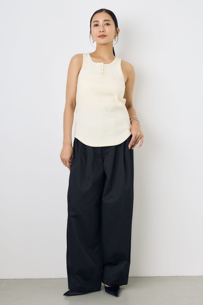 【Dickies（R）×AZUL】ヘンリーネックタンクトップ O/WHT FREE