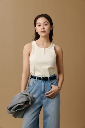 【Dickies（R）×AZUL】ヘンリーネックタンクトップ