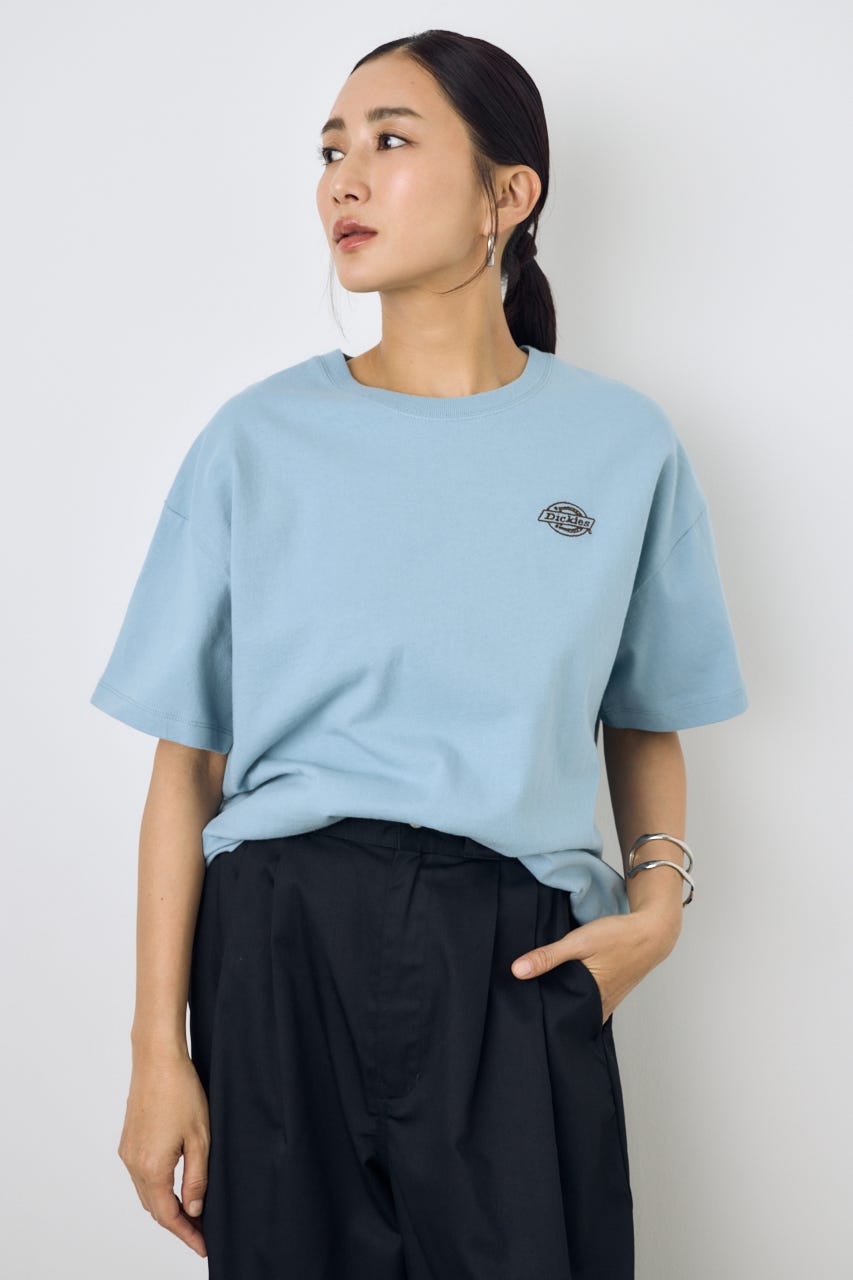 【Dickies（R）×AZUL】ワンポイントTee BLU S