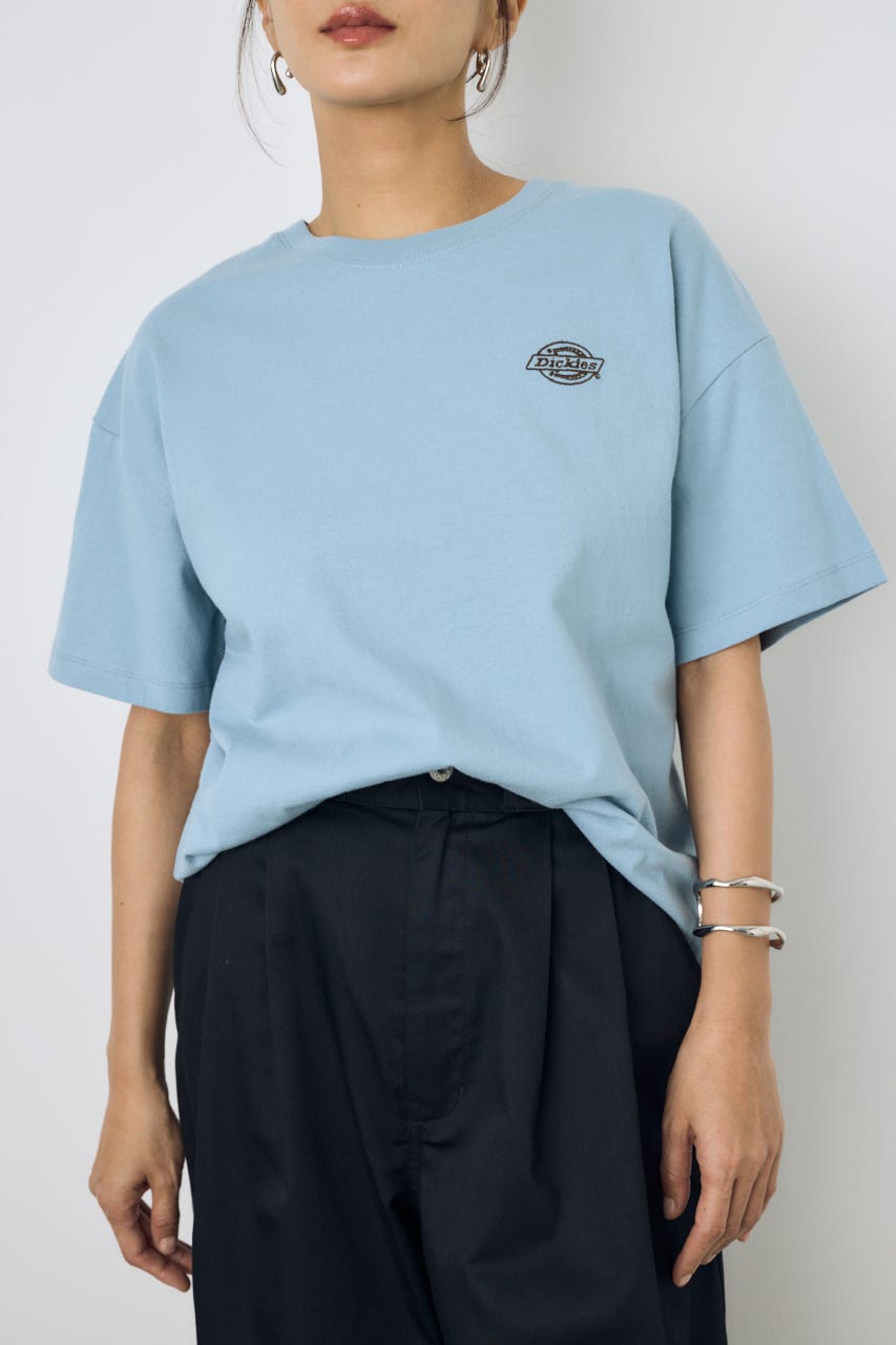 【Dickies（R）×AZUL】ワンポイントTee BLU S