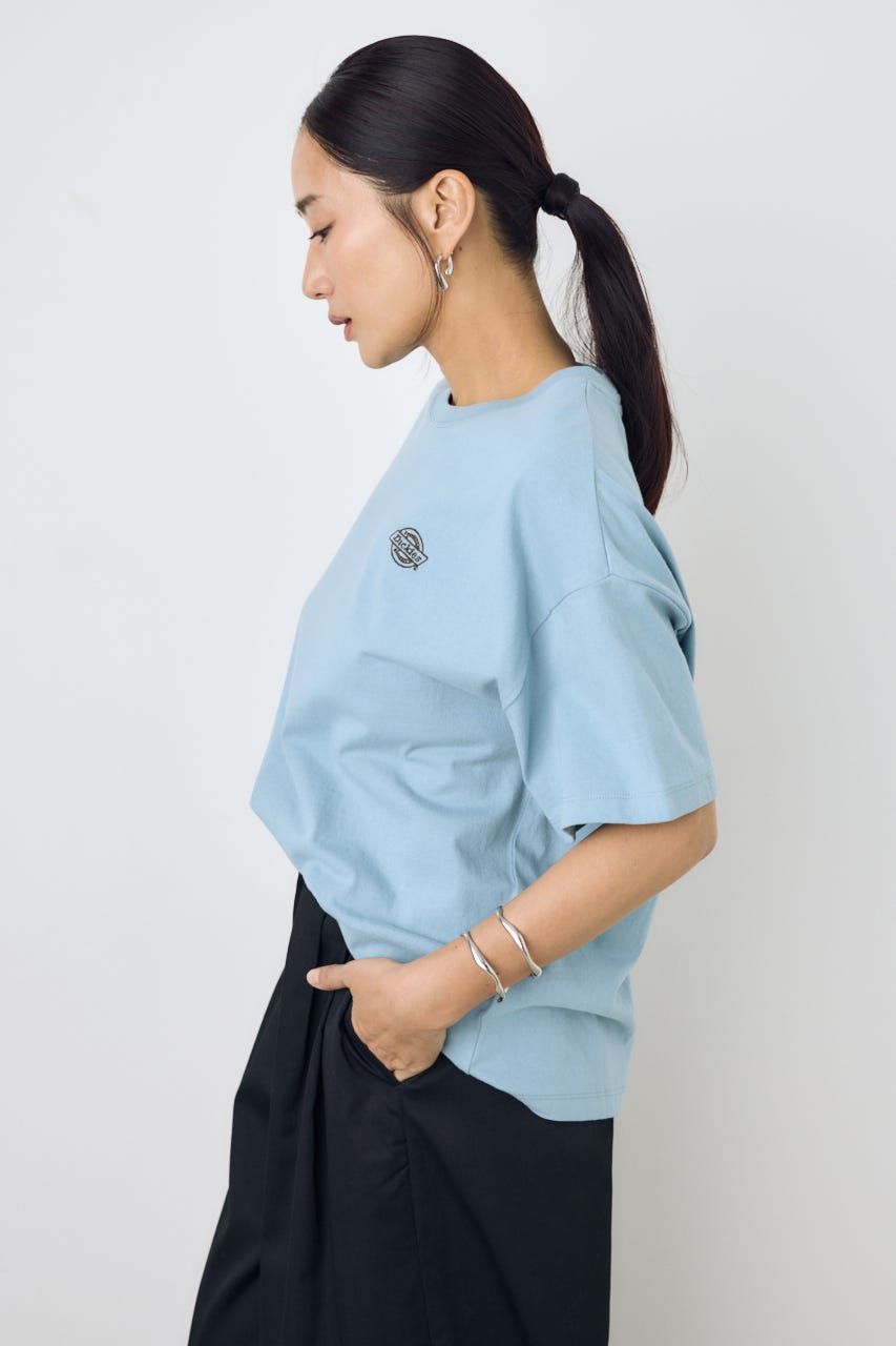【Dickies（R）×AZUL】ワンポイントTee BLU S
