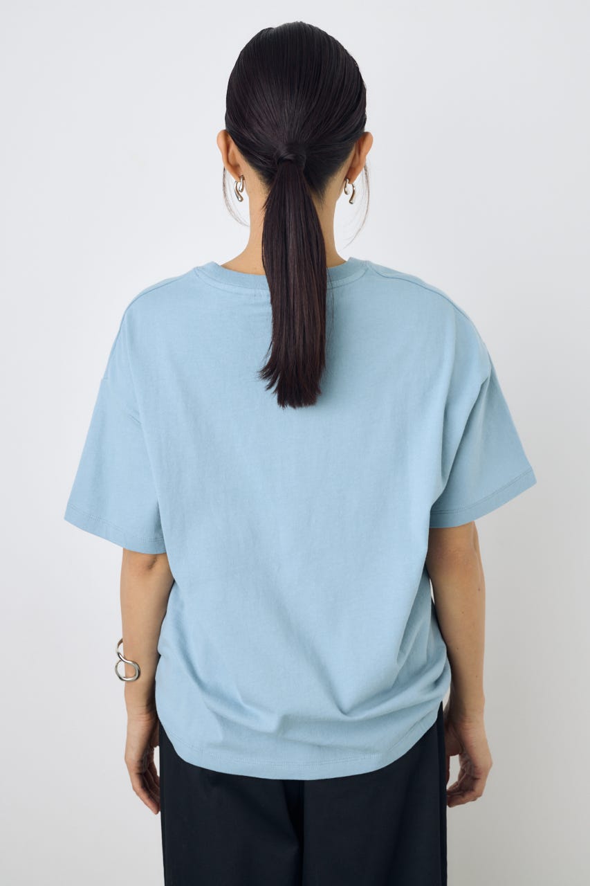 【Dickies（R）×AZUL】ワンポイントTee BLU S