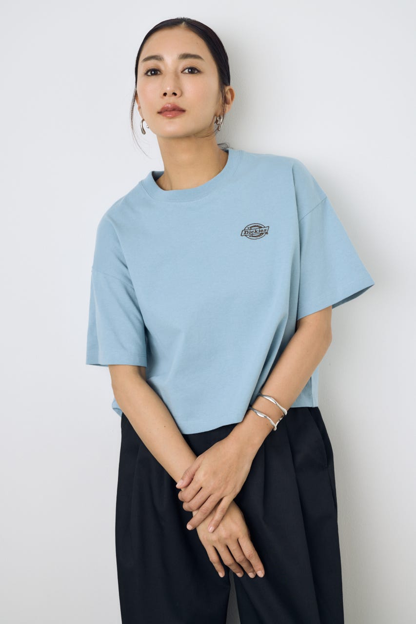 【Dickies（R）×AZUL】ワンポイントTee BLU S