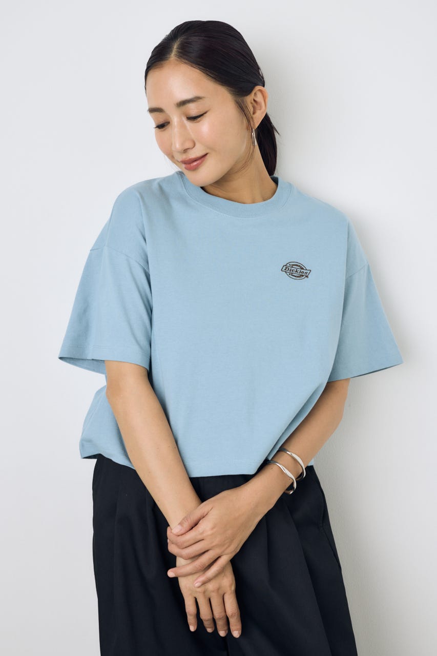 【Dickies（R）×AZUL】ワンポイントTee BLU S