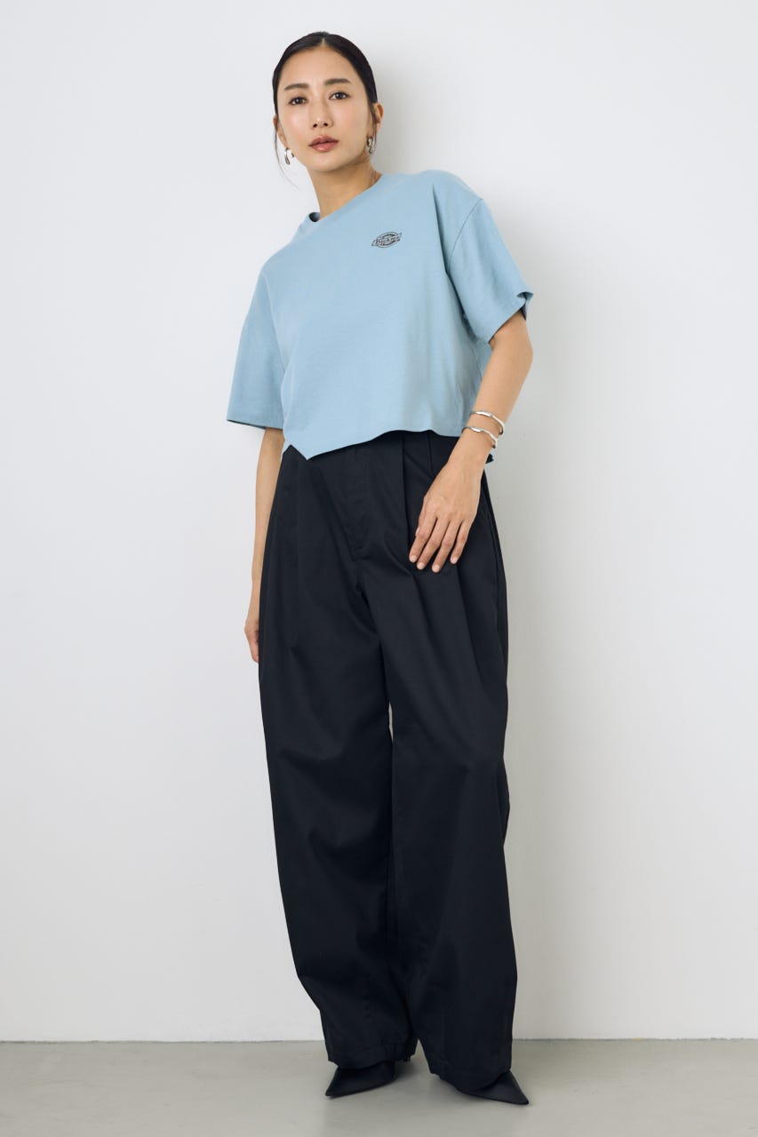 【Dickies（R）×AZUL】ワンポイントTee BLU S