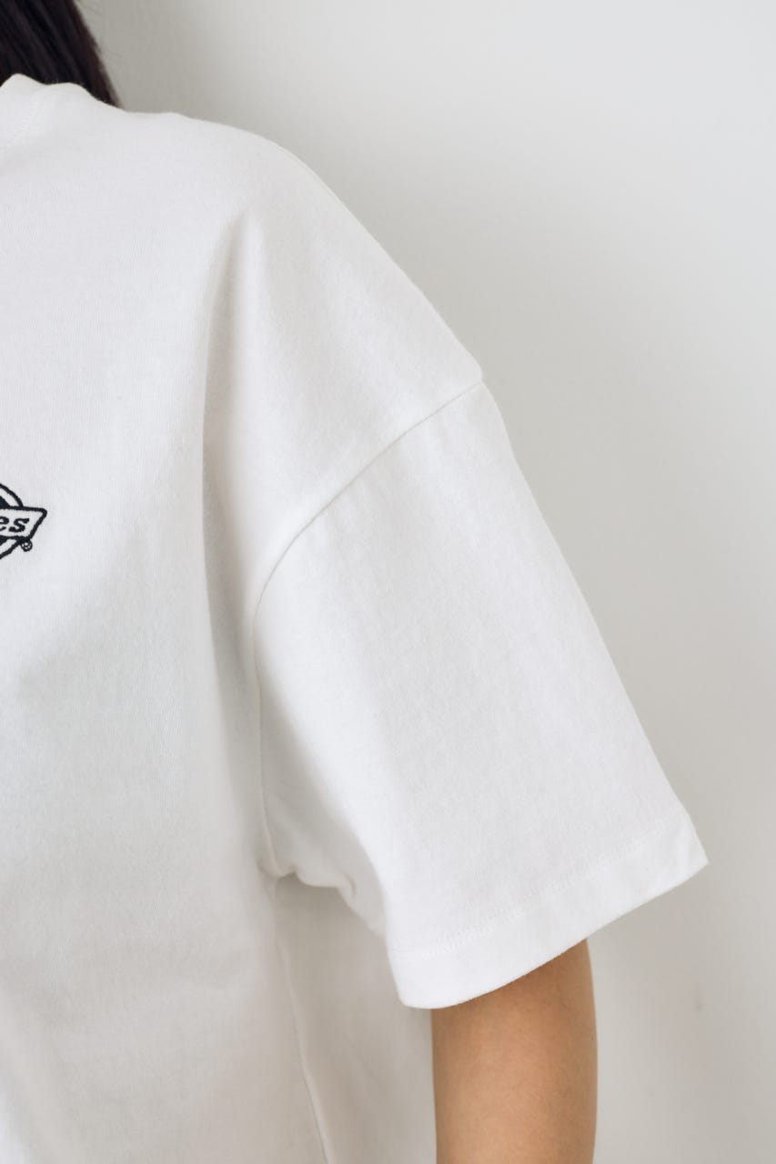 【Dickies（R）×AZUL】ワンポイントTee O/WHT S