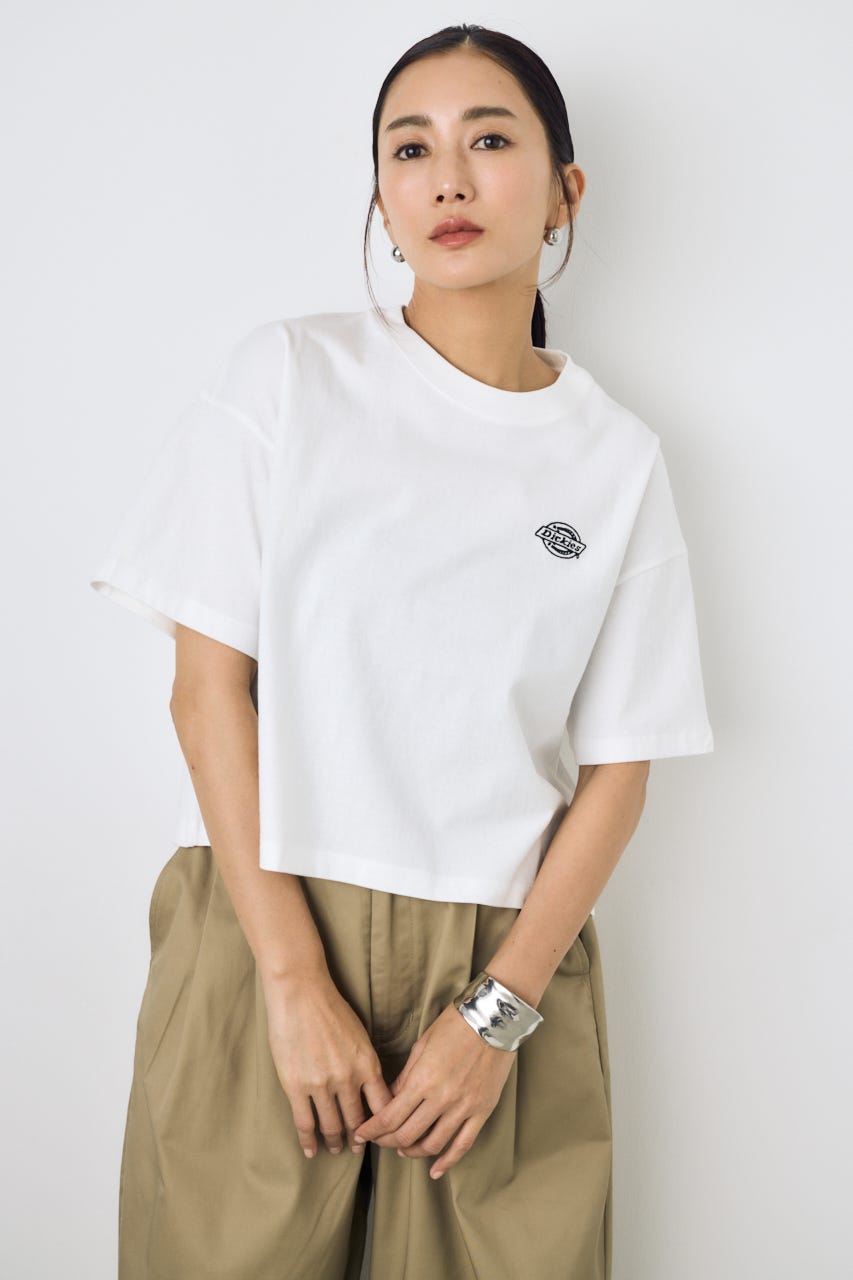 【Dickies（R）×AZUL】ワンポイントTee O/WHT S