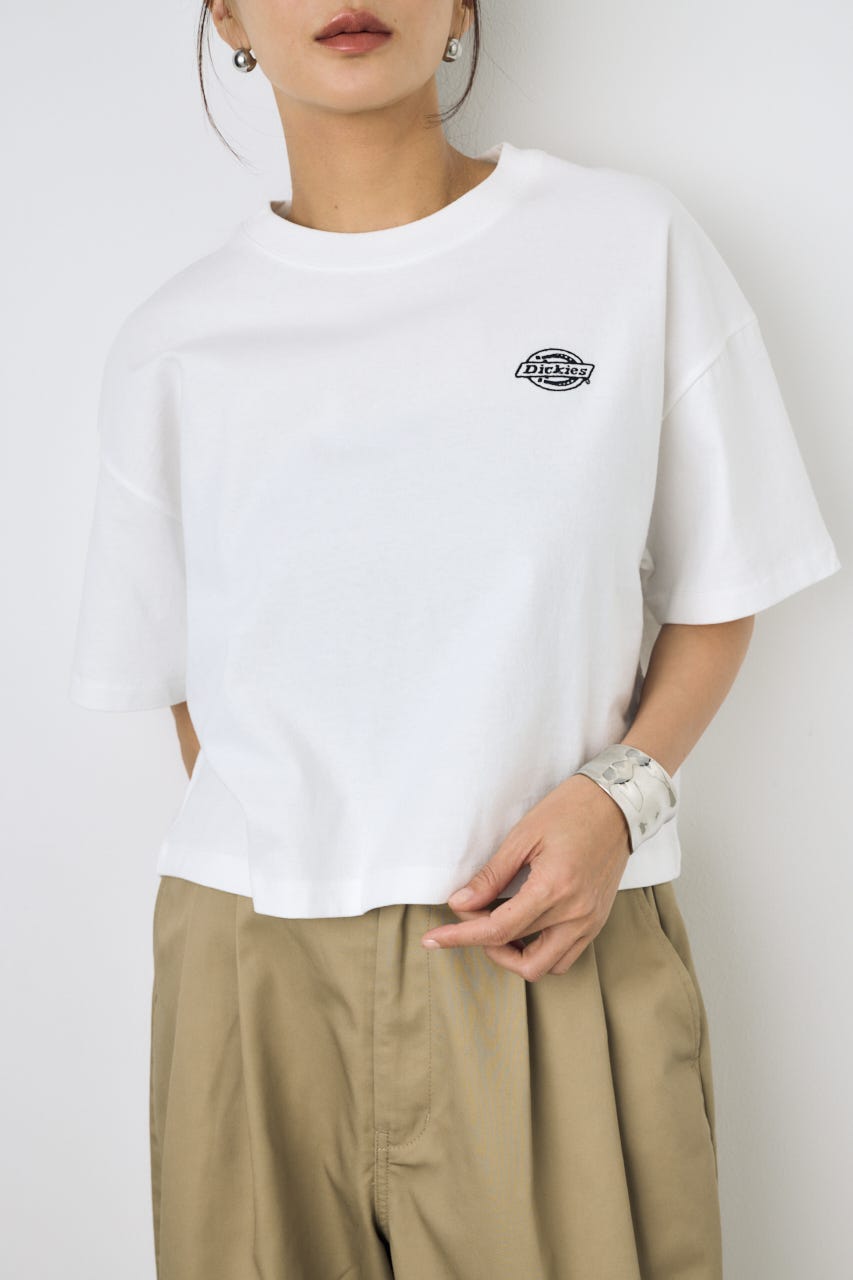 【Dickies（R）×AZUL】ワンポイントTee O/WHT S