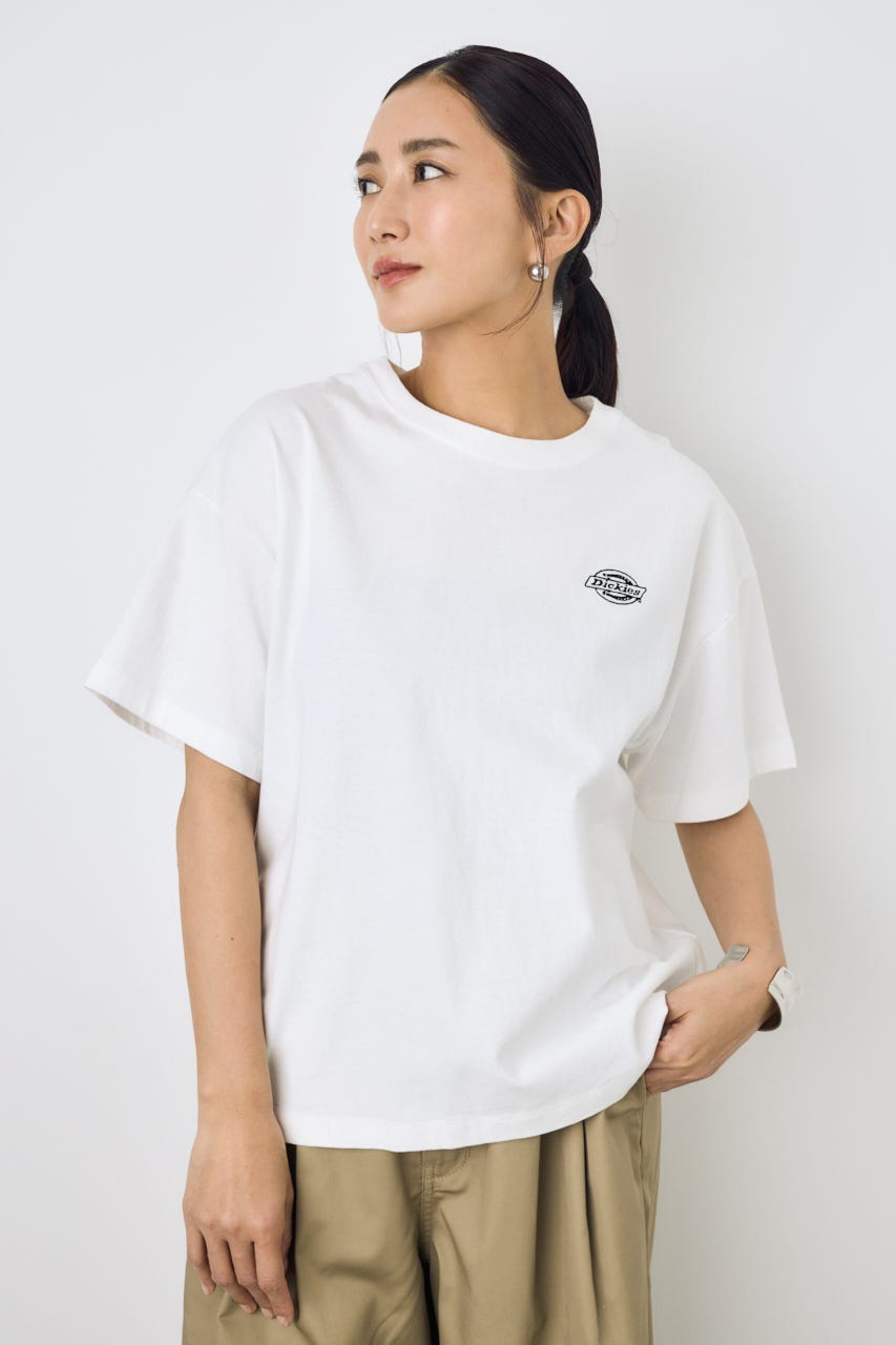 【Dickies（R）×AZUL】ワンポイントTee O/WHT S