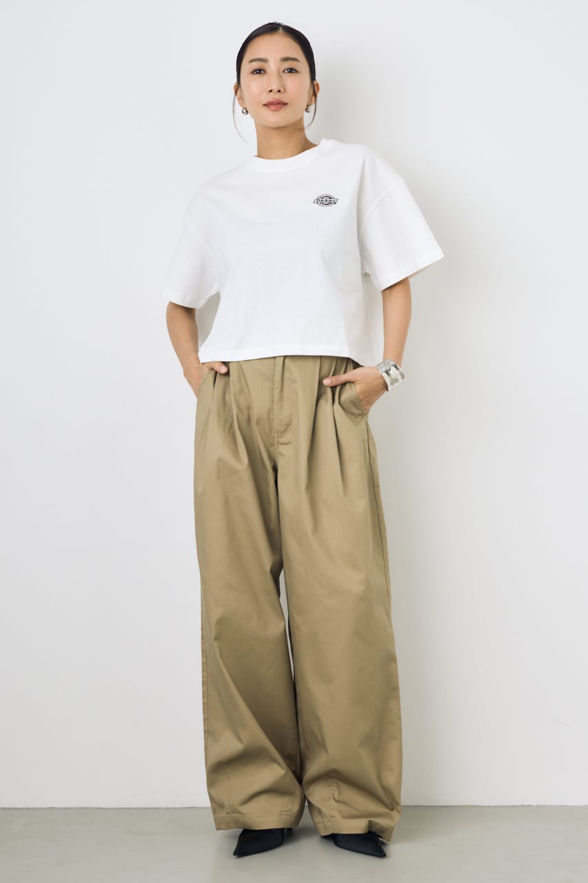 【Dickies（R）×AZUL】ワンポイントTee O/WHT S