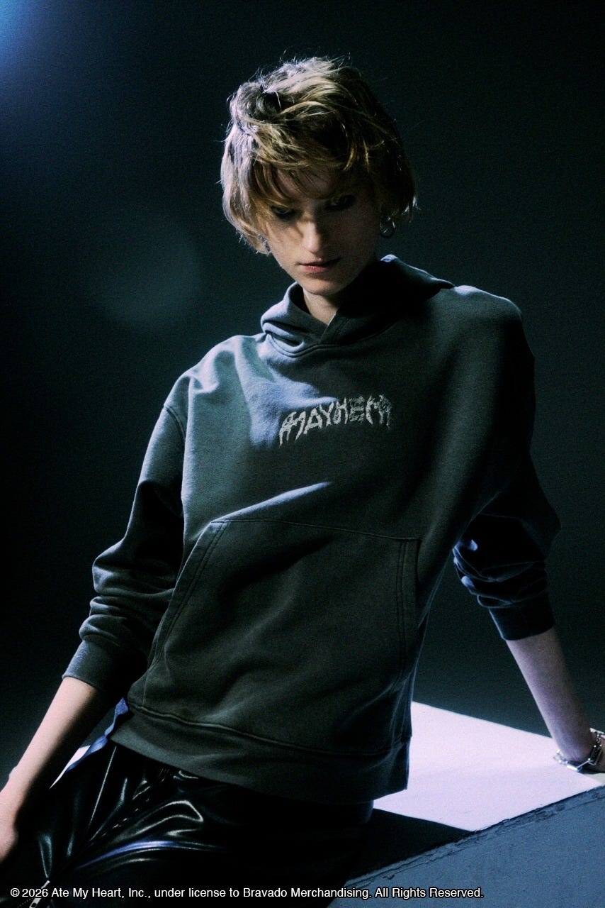 【LADY GAGA】フレンチテリーフーディー L/BLK L